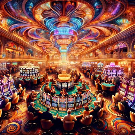 De Glimmende En Kolkende Casino van Las Vegas